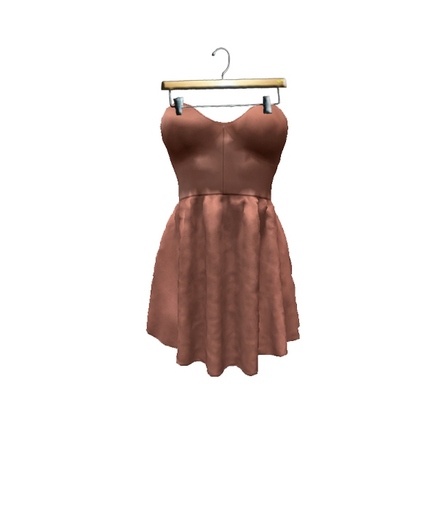 "=AnDreChi=" Strapless dress Beige