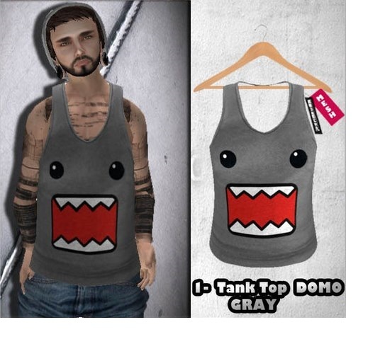 AnDreChi - DOMO - Mesh_Men's Vest Tank top GRAY-