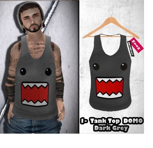 AnDreChi -  DOMO - Mesh_Men's Vest Tank top Dark Grey-