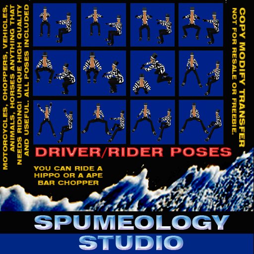 12 BACK RIDER POSES Chopper and Animal Riding Inspired