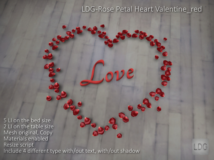 LDG-Rose Petal Heart Valentine_red