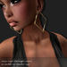 Earring square t gold 130