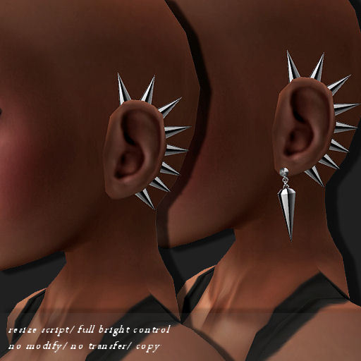 Ear Cuff Spike Silver           -RYCA-