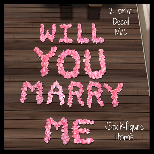 SFH*MarryMeDecalBox