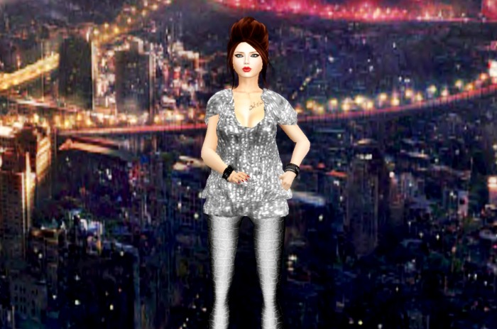 PROMOTION !!   M.I.T~ Mesh Silver Sweater