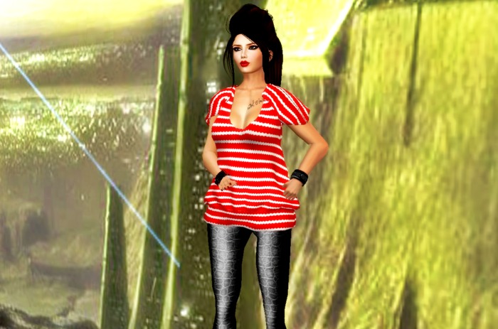 M.I.T~ Mesh Red Sweater