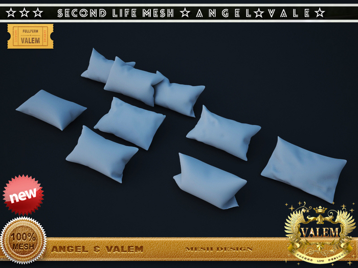 .::VALEM::. Full Perm Mesh Pillow Set