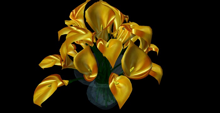 gold lillies