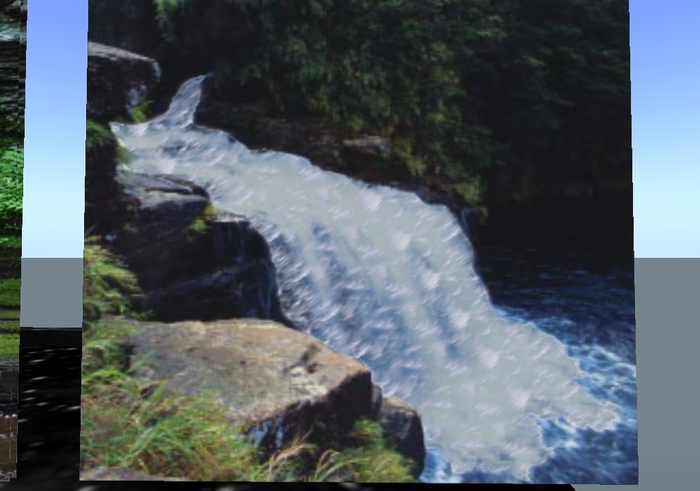 Sim divider Resizable Final type 2 waterfall picture animated scripted water flow