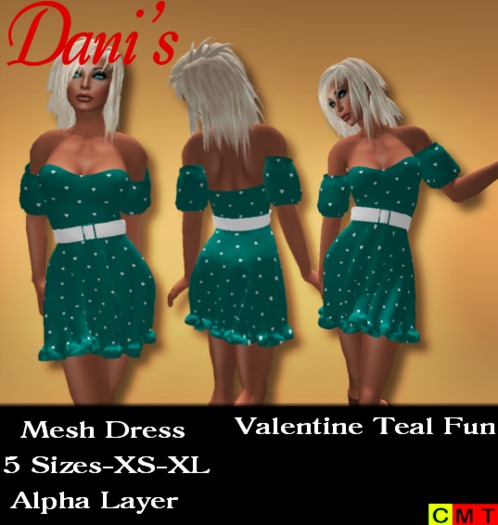 *Dani's* Valentine Teal Fun