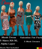 *Dani's* Valentine Mesh Dress Fatpack