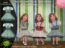 [SKTD] Toddleedoo At The Sea Bow Puff Mesh Dress
