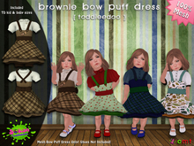 [SKTD] Toddleedoo Brownie Delight Bow Puff Mesh Dress