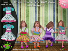 [SKTD] Toddleedoo Flower Candy Bow Puff Mesh Dress