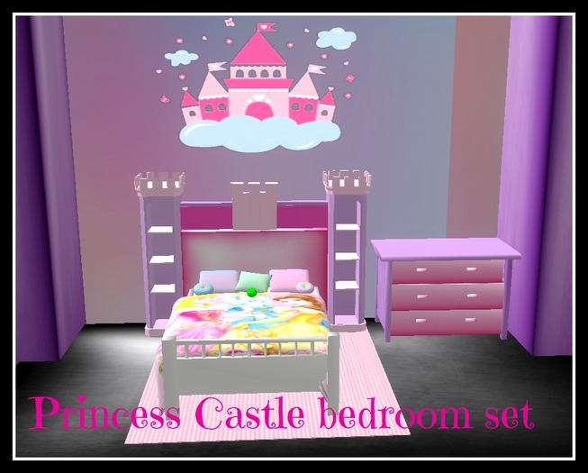 Second Life Marketplace Princess Castle bedroom set