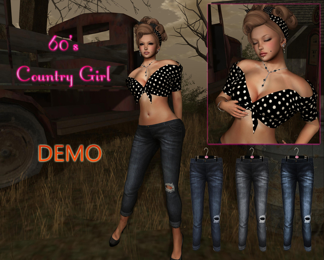 *MB* DEMO Low Rise Skinny Jeans Cuffed