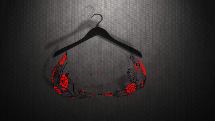 ^^Transparent mesh top "Flowers"^^