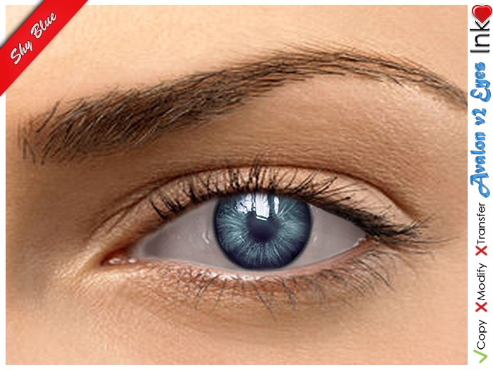 * InkHeart * - Avalon V2 Eyes - Shy Blue