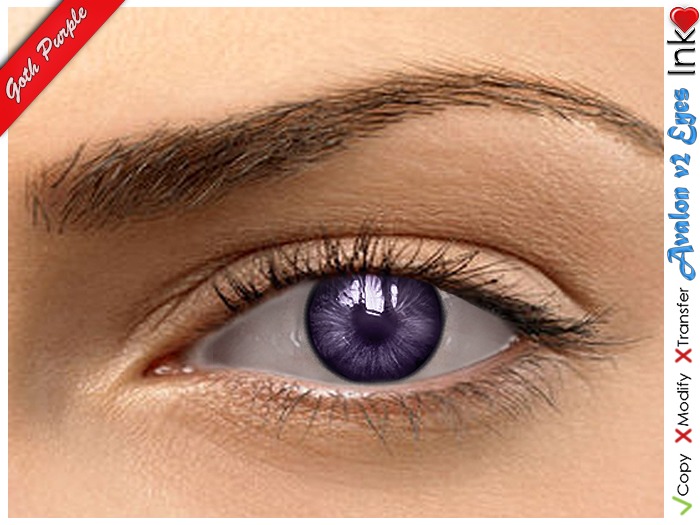 * InkHeart * - Avalon 2 Eyes - Goth Purple