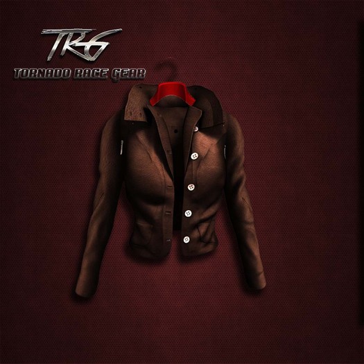 TRG- Leather Short Jacket - Chocolate - SB