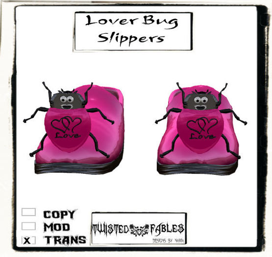 **TF** Lover Bug Slippers