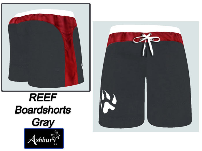 [ASHBURY] Reef Board Shorts Solid-GRAY