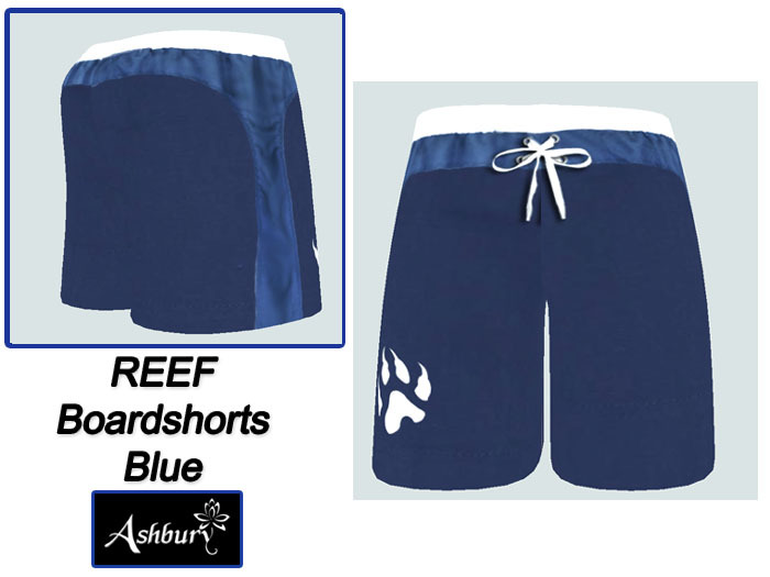 [ASHBURY] Reef Board Shorts Solid-Blue