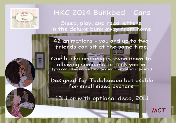 [S][A] HKC 2014 Bunkbed - Cars