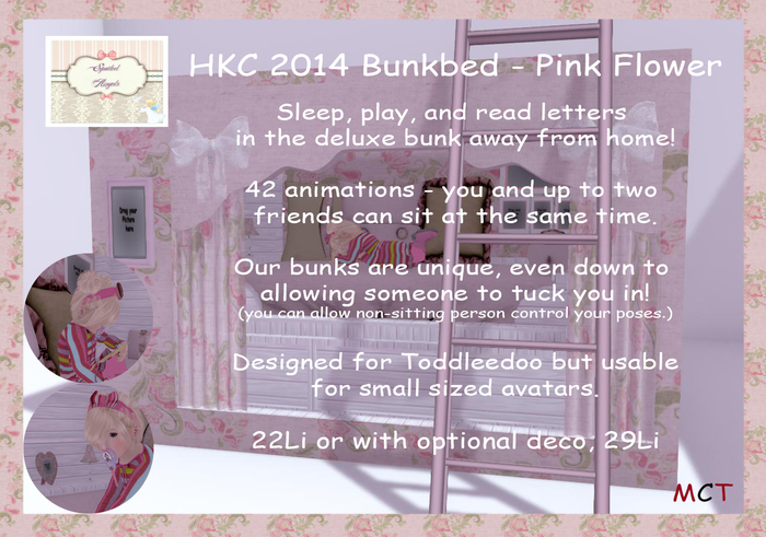 [S][A] HKC 2014 Bunkbed - Pink Flower