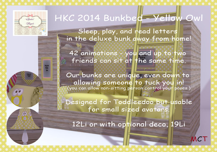 [S][A] HKC 2014 Bunkbed - Yellow Owl