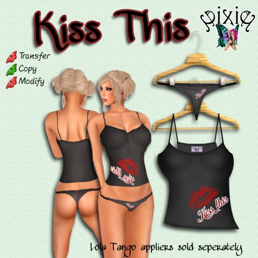 *Pixie* Kiss This Cami Set