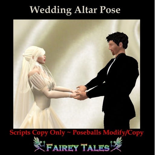 WEDDING POSE ~ ALTAR HOLDING HANDS