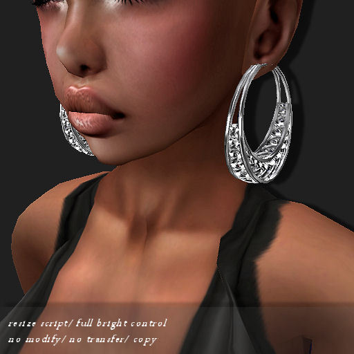 EARRING HOOP-RSM PLATINUM       -RYCA-