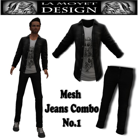 ~LM~Mesh Jeans Combo No.1