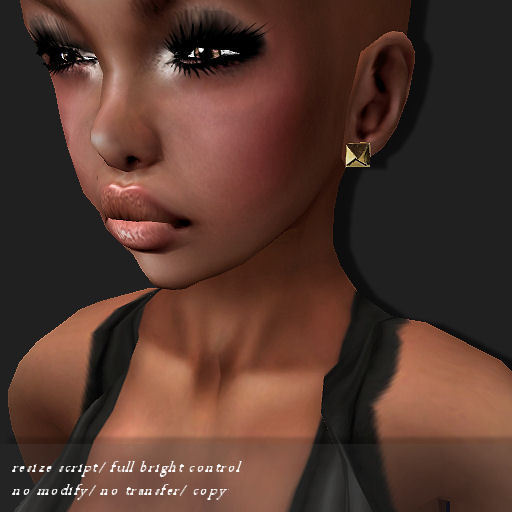 STUD SQUARE GOLD          -RYCA-