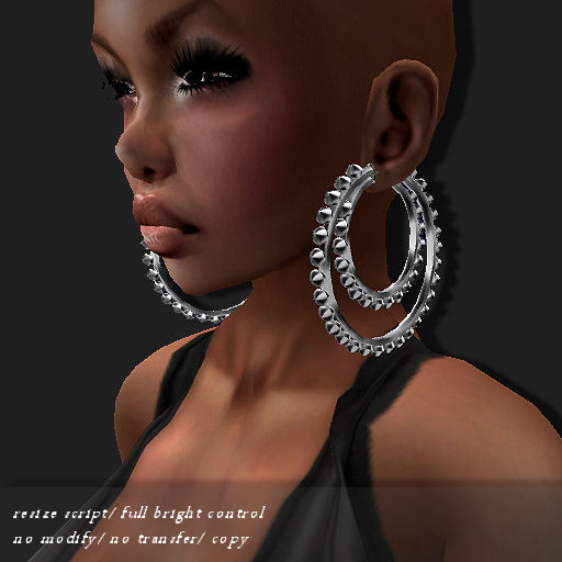EARRING-HOOP-MIA PLATINUM      -RYCA-