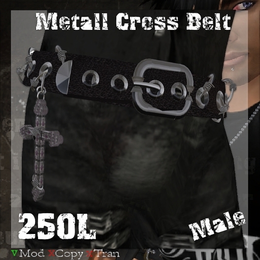 metal cross belt