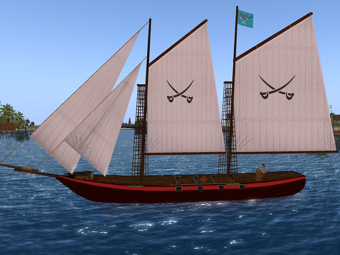 1 Battle-Ready (SPD) Sailing RSTS Schooner (Pirate)