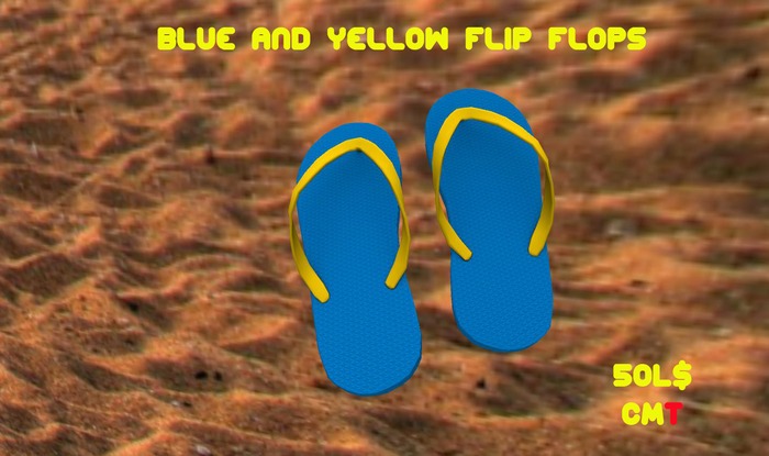 Christensons Blue/Yellow Flip Flop Gift Box