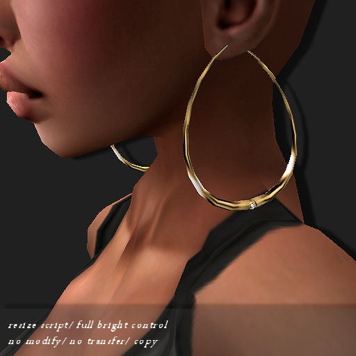 EARRING HOOP-DE GOLD -RYCA-
