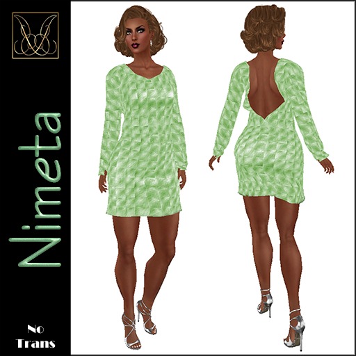 JCD Nimeta Purple Mesh Dress (bagged)