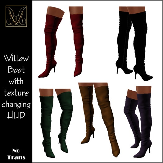 JCD Willow Mesh Boots w/texture changing HUD