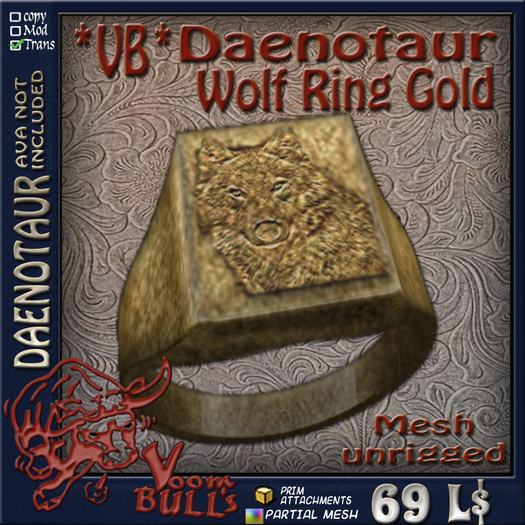 *VB* Daenotaur - Wolf Ring Gold