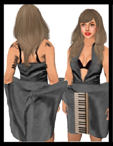 <<Solari's>> Keyboard Dress
