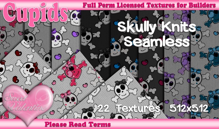 *Cupids Textures * 22 SKULLY KNITS SEAMLESS
