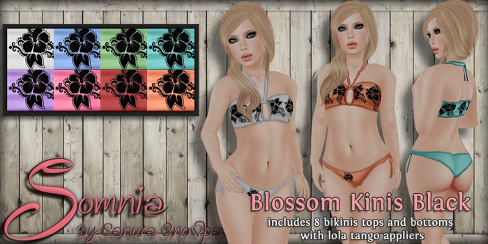 .: Somnia :. Blossom Kini Black {Tango Appliers} 