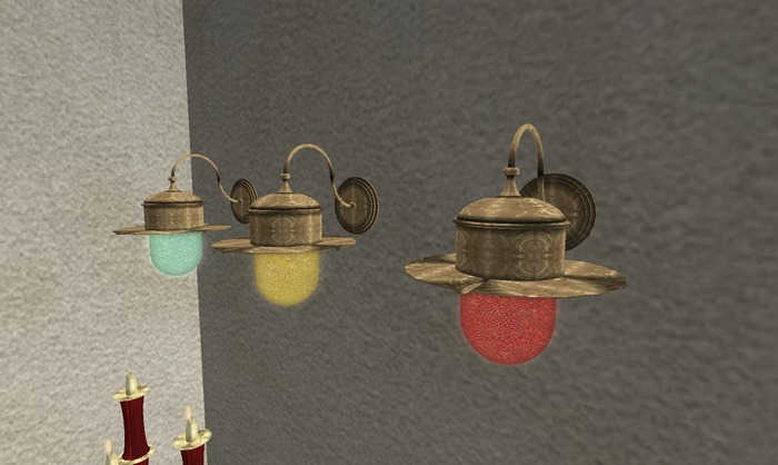 NEPAL WALL LAMP Red Globe