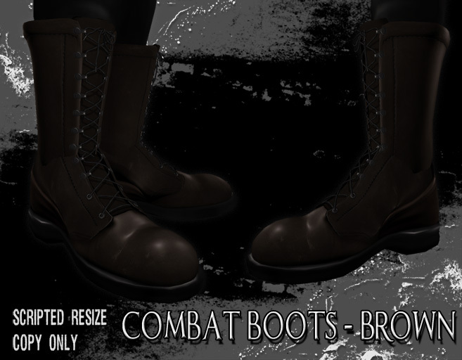 SiniStyle Combat Boots - Brown