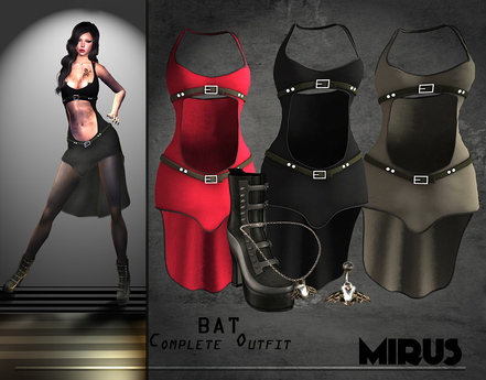 black red outfit