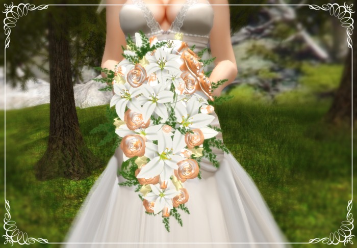 BOUQUET WEDDING WONDER  ORANGE PALE